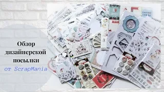 Обзор дизайнерской посылки от ScrapMania