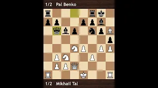 Tal vs Benko | Candidates 1959 | Round 28