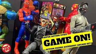 2024 GAME ON! Action Figure Accessory Arcade Machines | Super Action Stuff