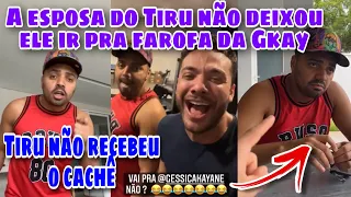 😂Tiru não recebeu o cachê do navio e deu ruim + a esposa dele o proibiu de ir pra farofa 😱😂