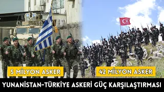 42 MİLYON ASKER! Yunanistan Türkiye’ye Saldırırsa? Askeri Güç Karşılaştırması