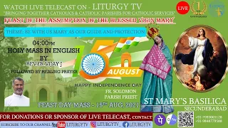 Feast of the Assumption | Rev Fr. Vijay J | St Mary's Basilica | English Holy Mass 4pm | 15-8-21