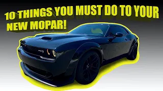 10 CHEAP MUST DO'S TO YOUR NEW CHALLENGER OR CHARGER!