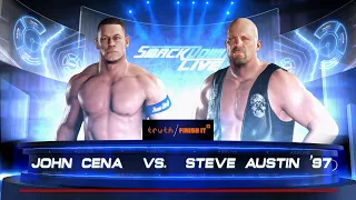WWE 2K18 PC - John Cena VS Stone Cold Steve Austin '97 [4K]