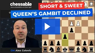 Queen's Gambit Declined explained by GM Alex Colovic