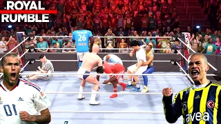 ALEX DE SOUZA ! ZİDANE ! MESSİ KAVGADA ! FUTBOLCULAR ROYAL RUMBLE ! WWE 2K22 ! PS 5 !