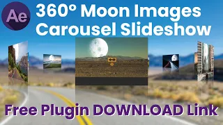 After Effects Tutorial: Moon Images Carousel Slideshow Tutorial