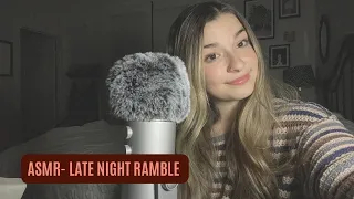 ASMR whispered ramble/life update: late night 🌃 catch-up (clicky whispers, soft whispers) #asmr