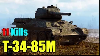 World of Tanks T-34-85M Gameplay (11Kills - 3,5K Damage)