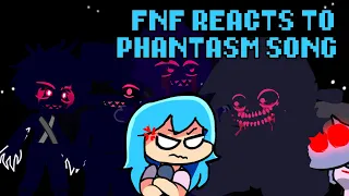 Friday Night Funkin' reacts to PHANTASM SONG - BF vs Sky | xKochanx | FNF REACTS | GACHA