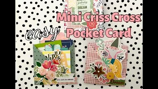 6x6 Paper | Mini Criss Cross Pocket Card | Different Styles | TUTORIAL | Easy Paper Fold