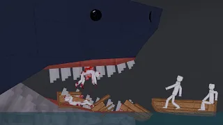 Megalodon Attack In People Playground