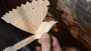 Резная и щепная Птица счастья, своими руками. Wood Carwing.Holzfahrzeug.