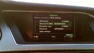 How to change the wifi name in an Audi using Audi MMI Plus