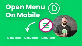How To Show An Open Divi Menu On Mobile Instead Of The Hamburger Icon