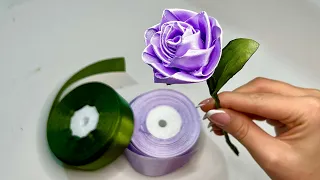 How to Make Rose Flower: Crafting BeautifulSatin Ribbon Rose Flowers