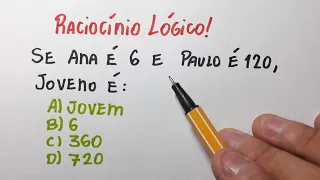 RACIOCÍNIO LÓGICO 😱99,9% ACERTAM essa questão!!