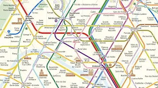 Making of Paris metro map