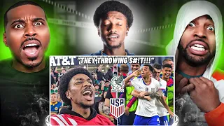 USA VS MEXICO GOT UNBELIEVABLY HOSTILE...AGAIN! DA BRONCO😭(Reaction)