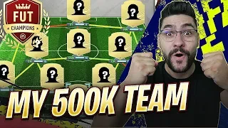 FIFA 20 MY NEW INSANE 500k COINS SQUAD FOR FUT CHAMPIONS in ULTIMATE TEAM! BEST HALF MILLION TEAM
