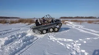 Зимние испытания. Вездеход Рашер.