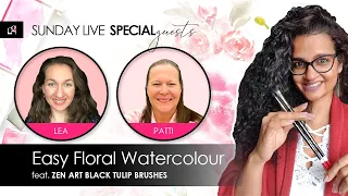 Easy Floral Watercolour Painting with Clarice & Friends - Tutorial