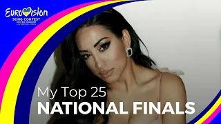 My Top 25 - National Finals (2 Feb) | Eurovision 2023