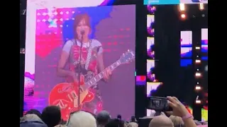 GAYLE SINGING 'ABCDEFU' AT THE SUMMERTIME BALL 2022