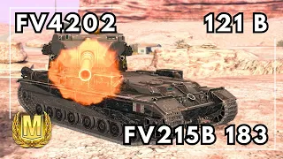 FV4202 • 121B • FV215b 183 •  | WOT Blitz Ace Mastery Gameplay