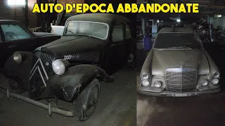 AUTO D'EPOCA ABBANDONATE DENTRO UNA VECCHIA FABBRICA ABBANDONATA