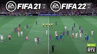 FIFA 22 vs FIFA 21 | Graphics and Player Animation Comparison