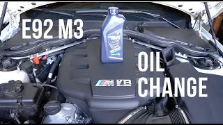 BMW E92 M3 Oil Change DIY