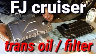 Toyota fj cruiser transmission fluid and  filter change