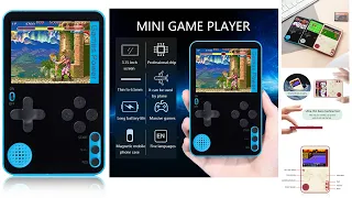 Handheld Retro Video Console 2.4 inches Built-in 500 Classic Games (Long Version) Uboxing + Review