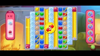 HomeScapes Level 1100 Walkthrough || Super Hard Level || Bubble Tape Collectable || 17 Moves Left