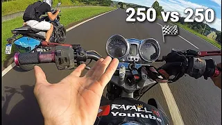 RACHA ENTRE CBX 250 TWISTER VS FAZER 250 2018🚀🚀 *QUEM LEVA.?*