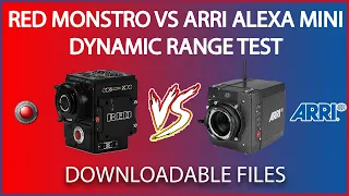 Red Monstro vs Arri Alexa Mini - Dynamic Range Test - Downloadable Raw Files