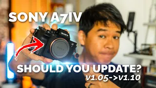 SONY A7IV NEW Firmware Update V1.10: Is It Safe to Update?!