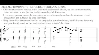 Music Theory: Altered V & Common-Tone Diminished 7