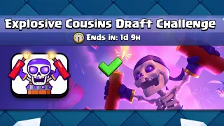 ZERO LOSSES in Explosive Cousins Draft Challenge! - Clash Royale