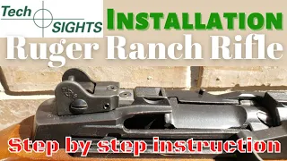 Tech Sights Mini200R Rear Aperture Sight Installation: 188 Series Pre 2005 Ruger Mini 14 Ranch Rifle