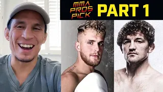 MMA Pros Pick ✅ Jake Paul vs. Ben Askren 🥊 Boxing Match  - Part 1