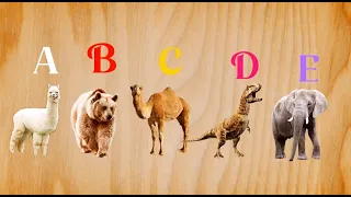 Puzzle of CUTE ANIMALS (Alpaca, Bear, Camel, Dinosaur, Elephant)