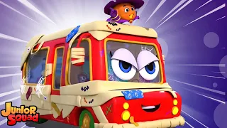 Колеса на автобусе - на хэллоуин! детей песни и мульт видео от Junior Squad