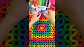 Wiggle Crochet Technique and Stitch Pattern How to Tutorial #shorts