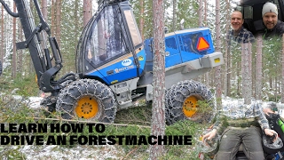 How To Operate A Forest Machine (w. subs)