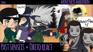 past senseis + Obito reacts to mini neji|| gcrv