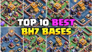 New Top 10 BH7 Trophy Bases Link 2023 | Best Builder Hall 7 Trophy Bases Copy Link 2023.