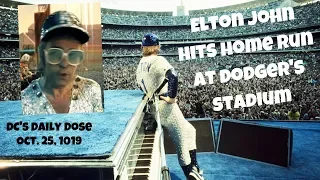 Elton John Hits Home Run at Dodger's Stadium 102519