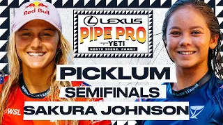 The Greatest Heat In Women’s Surf History! Picklum vs Sakura Johnson | Lexus Pipe Pro 2024